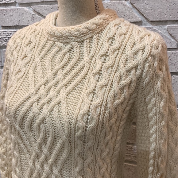 💕Inis Crafts Irish 100% Merino Wool Irish Sweater - Picture 5 of 7